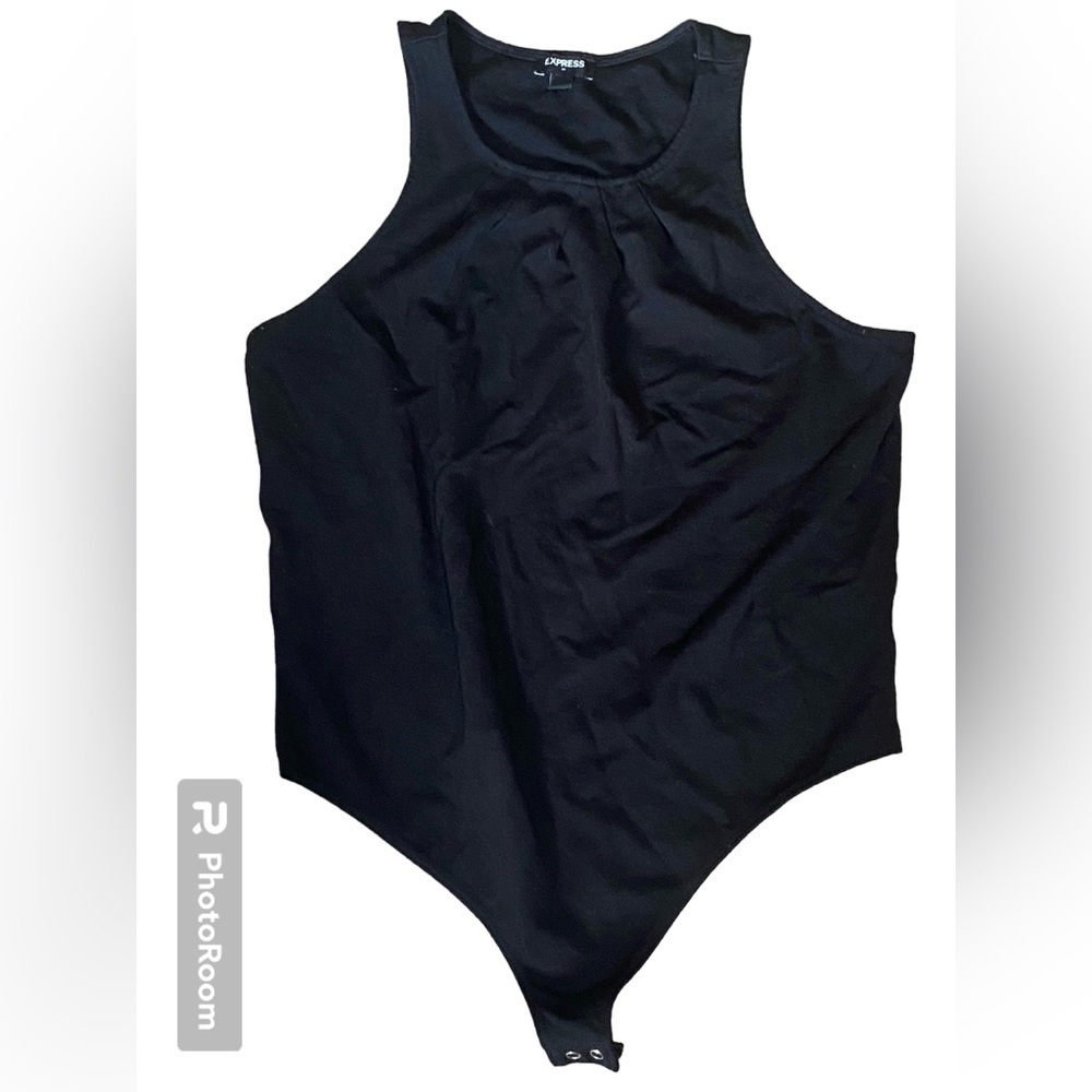 Express Black Bodysuit  Bikiny Under Shirt Top Blouse size L